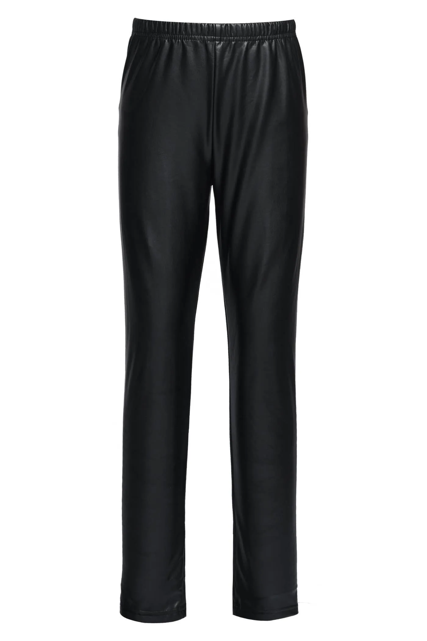 Tween Girl Hannah Banana Faux Leather Pull On leggings..