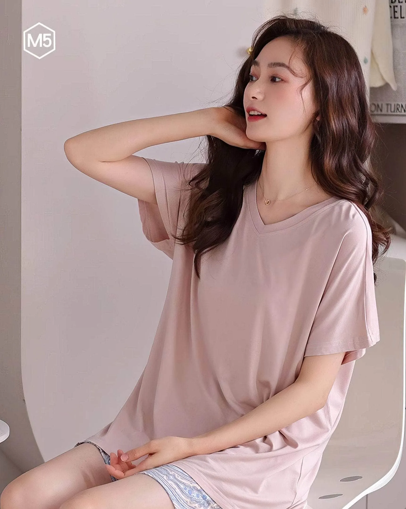 Two Piece Short Floral Pants Pajamas Set