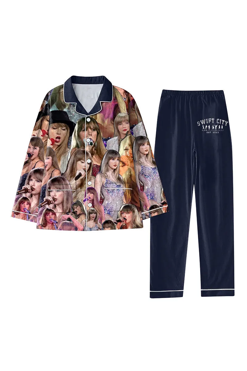 UK0308 Graphic Homewear Pants Set
