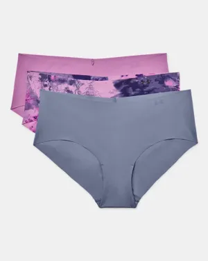 Under Armour Women's UA Pure Stretch Hipster 3-Pack Printed Underwear