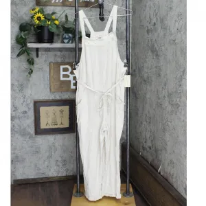 Universal Thread Women's Belted Overalls 566301 Cream Ivory M