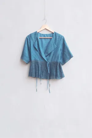Urvashi Kaur   I    Seletar CORE TOP organic cotton Teal TESSELLATE- 112