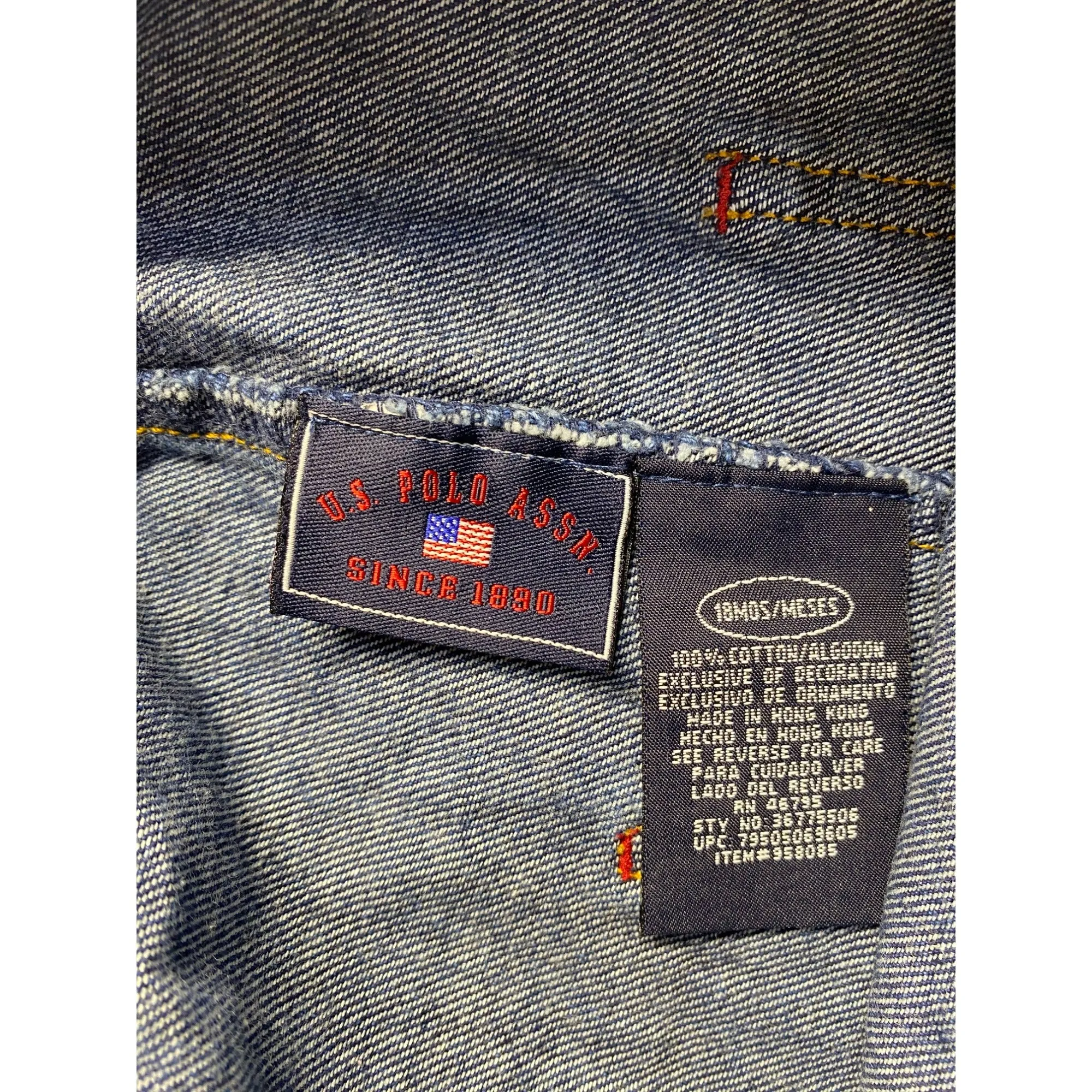 U.S. Polo Assn. Baby Denim Overalls #5648
