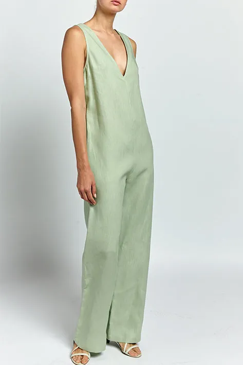 V-Neck Jumpsuit