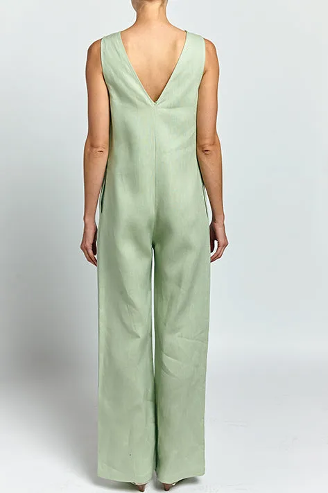 V-Neck Jumpsuit