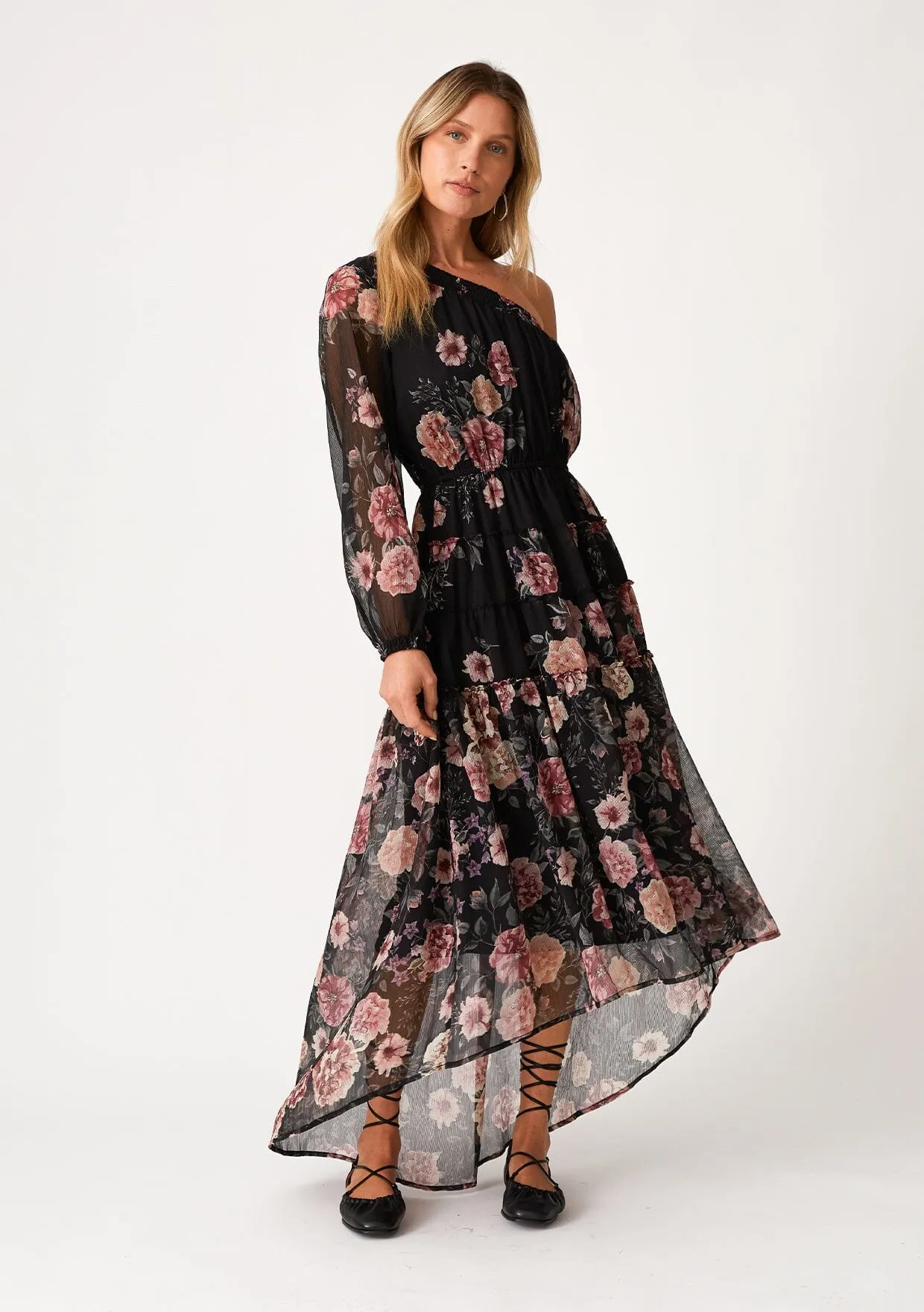 Veda One Shoulder Maxi Dress