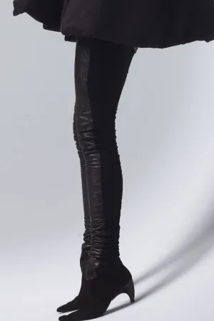 Vegan Leather Distressed Sexy Leggings