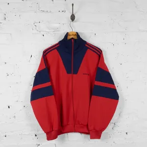 Vintage Adidas Tracksuit Top - Red/Navy - M
