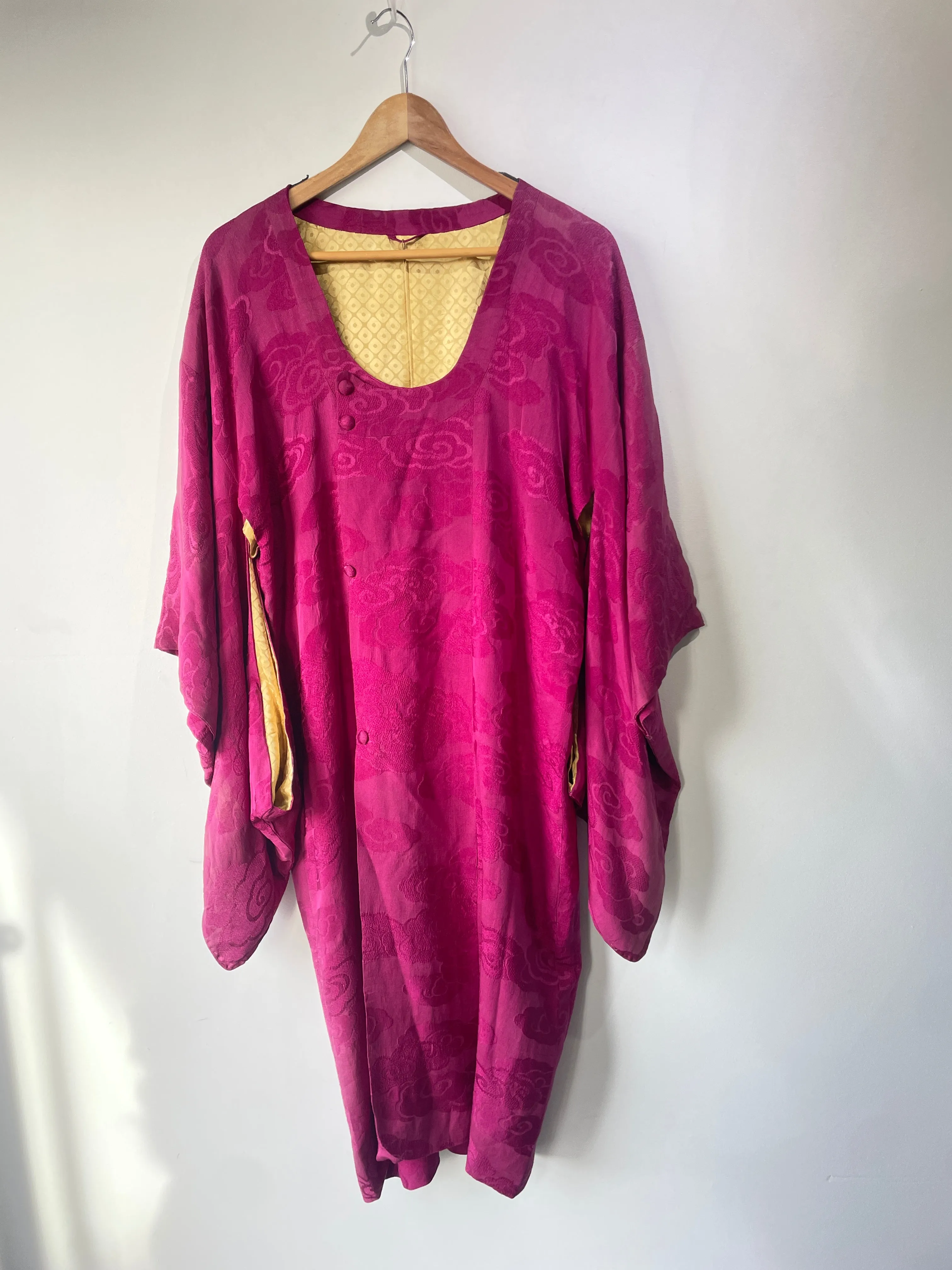 Vintage Magenta Kimono