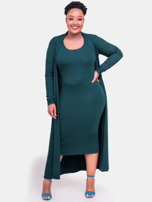 Vivo Basic Leila Maxi Waterfall - Dark Green