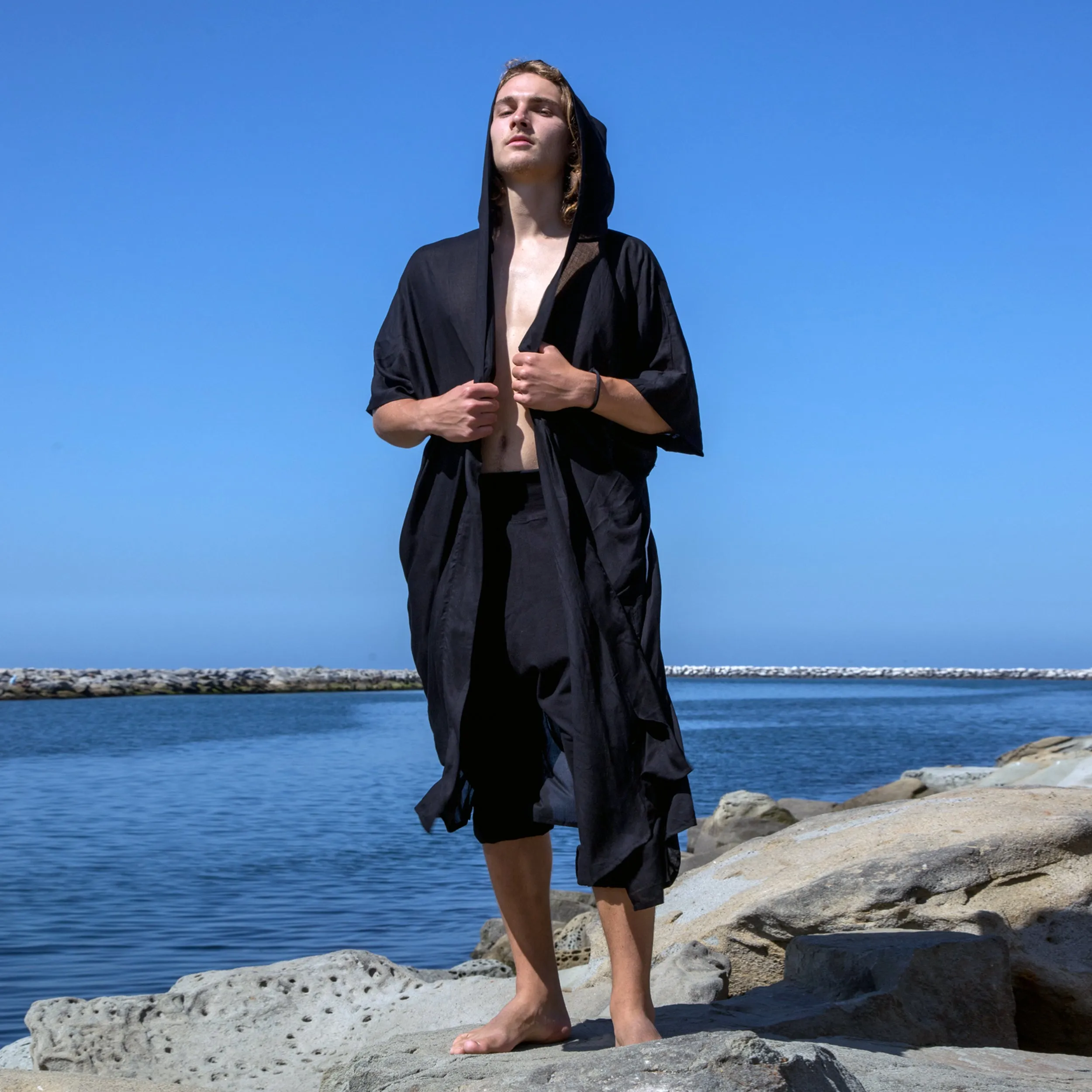 Wandering Monk | Black Kimono | Him
