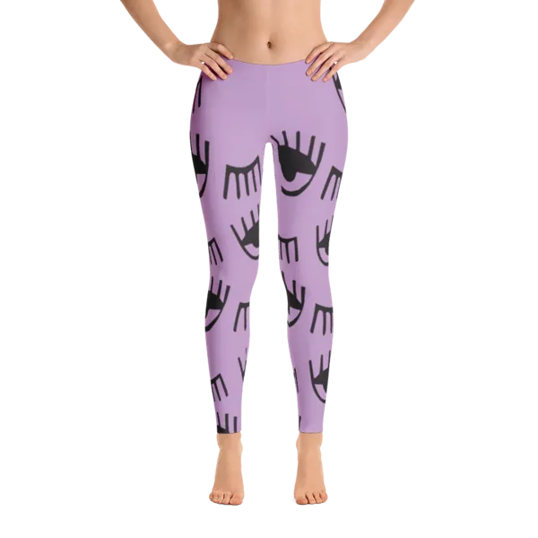 Wearable Art Leggings : Wink