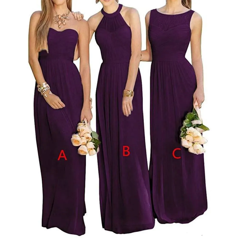 Wedding Maxi Gowns Sleeveless Bodycon Bridesmaid Dress