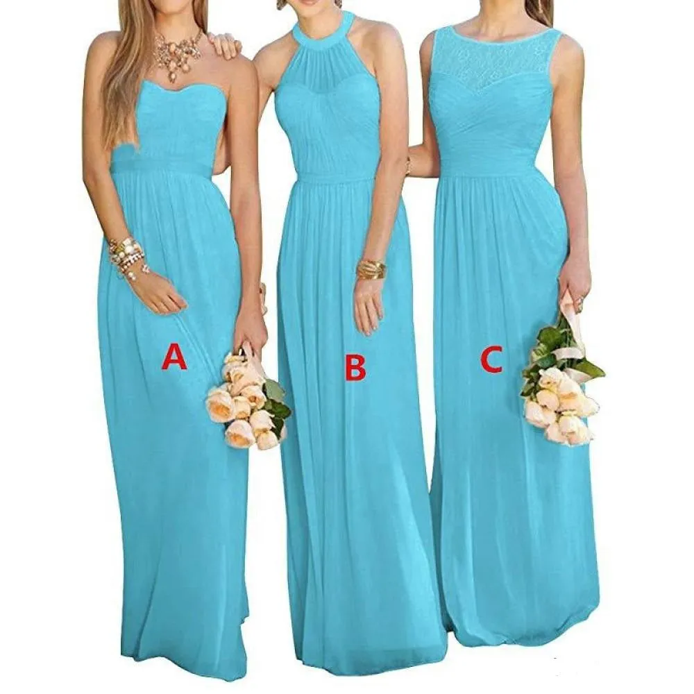Wedding Maxi Gowns Sleeveless Bodycon Bridesmaid Dress