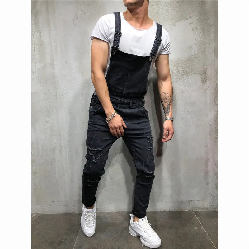 West Louis™ High Street Trending Denim Overall