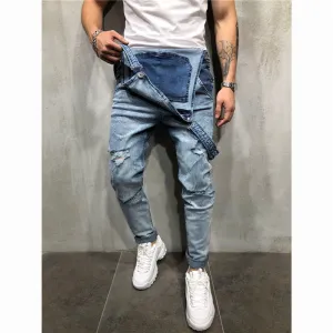 West Louis™ High Street Trending Denim Overall