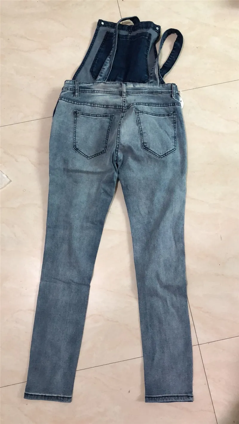 West Louis™ High Street Trending Denim Overall