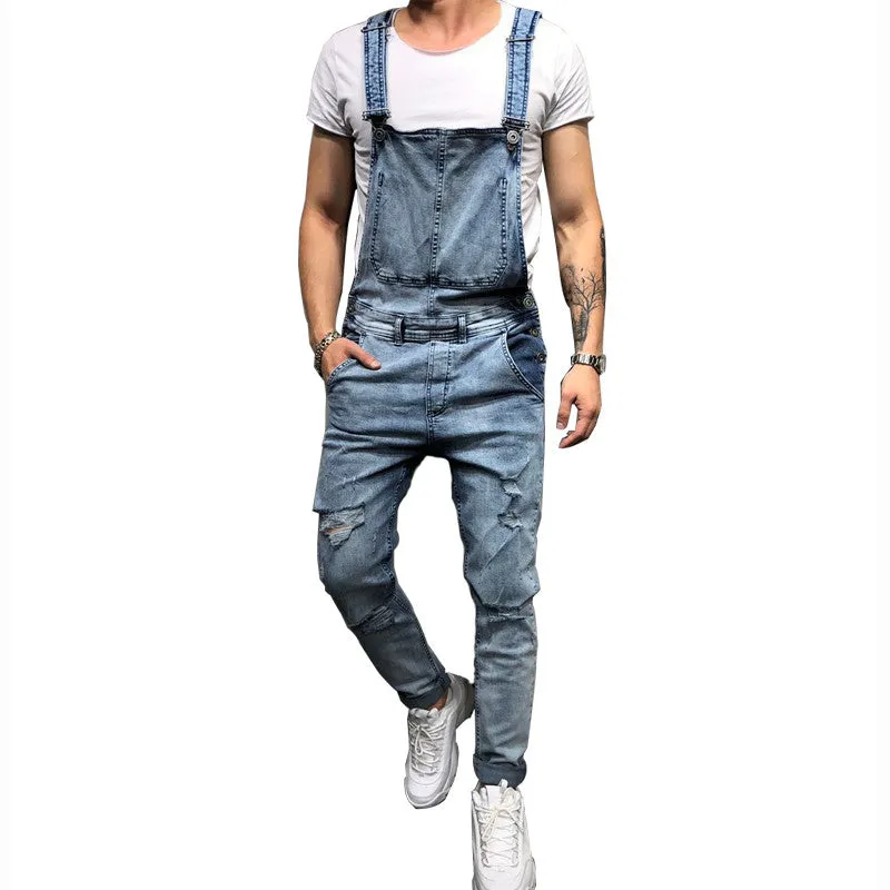 West Louis™ High Street Trending Denim Overall