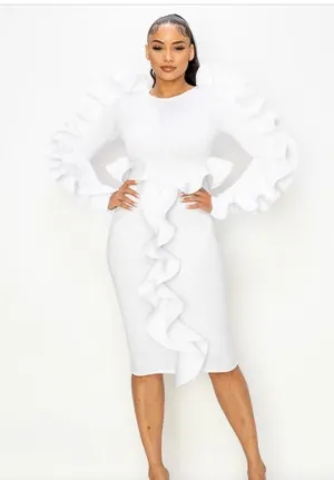 White Midi Dress