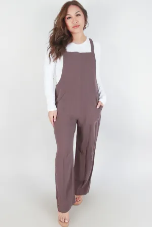 WIDE LEG LINEN OVERALLS