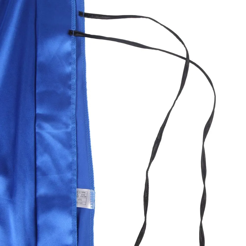 With Farawlaya Plus Size Silk Satin Lace Back Hollow Out Sexy Women Kimono Home