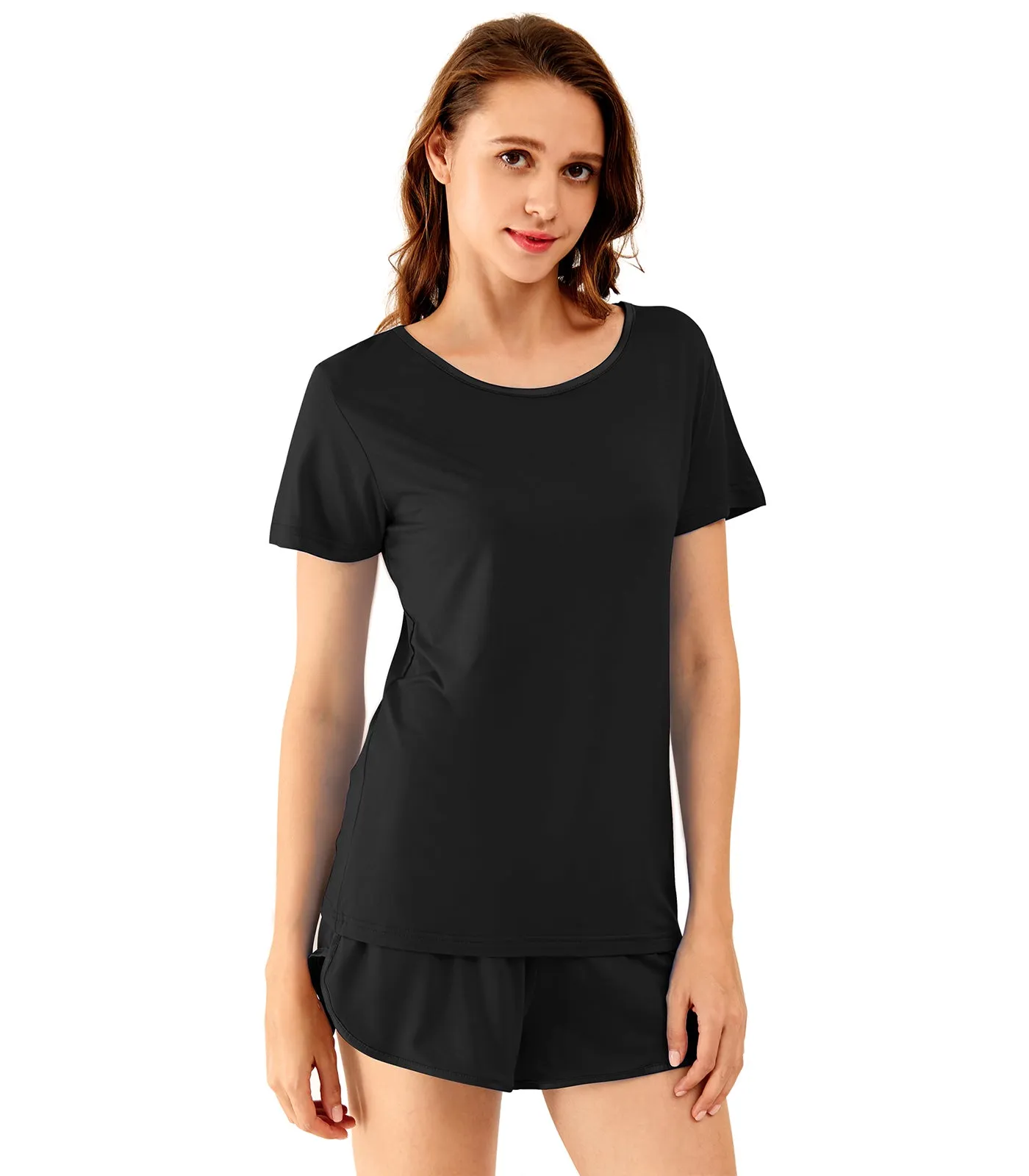WiWi Cooling Bamboo Pajamas Set with Shorts