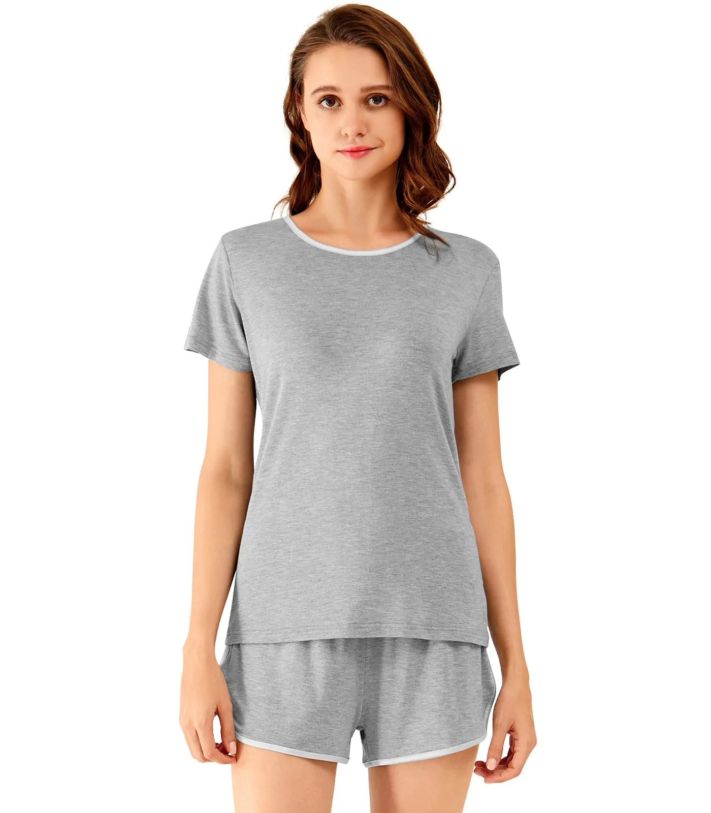 WiWi Cooling Bamboo Pajamas Set with Shorts