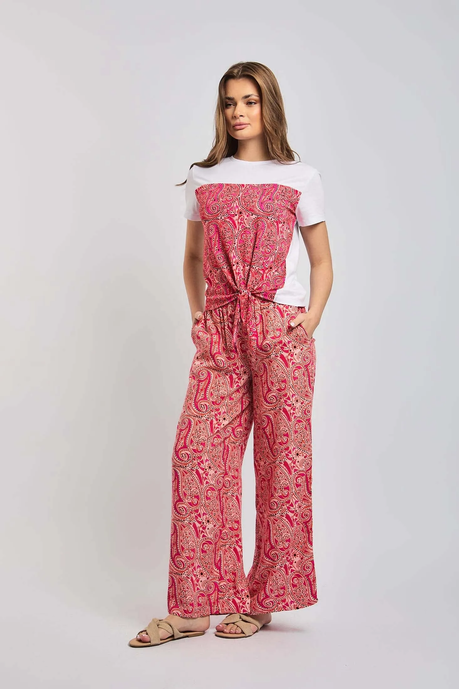 Women Pant Wide Leg Multicolor