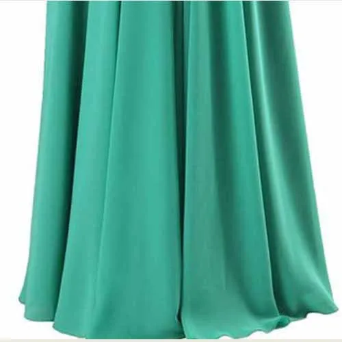 Women's Formal Chiffon Wedding Bridesmaid Maxi Dresses