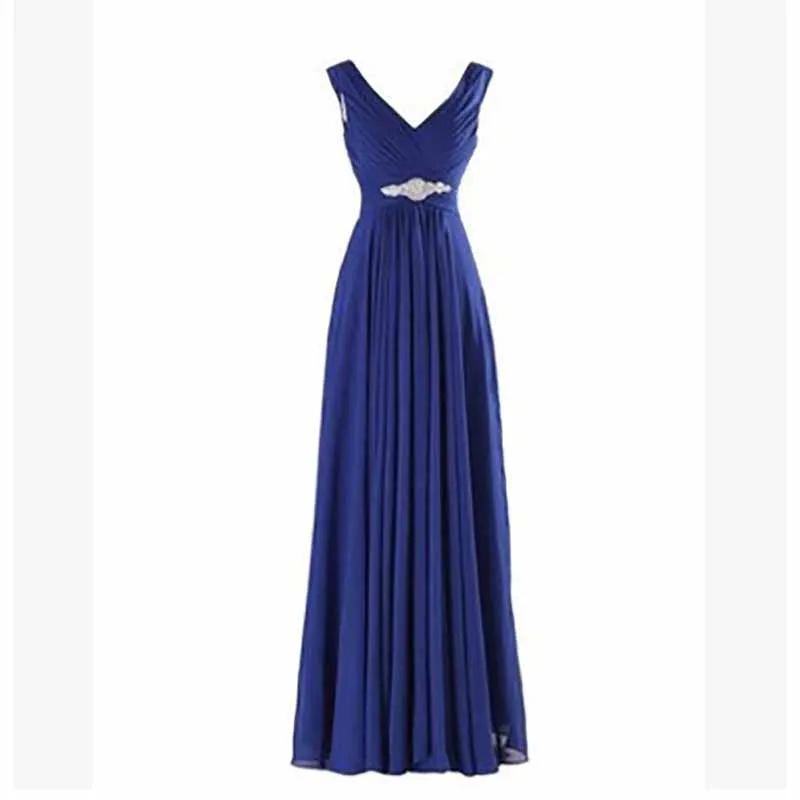 Women's Formal Chiffon Wedding Bridesmaid Maxi Dresses
