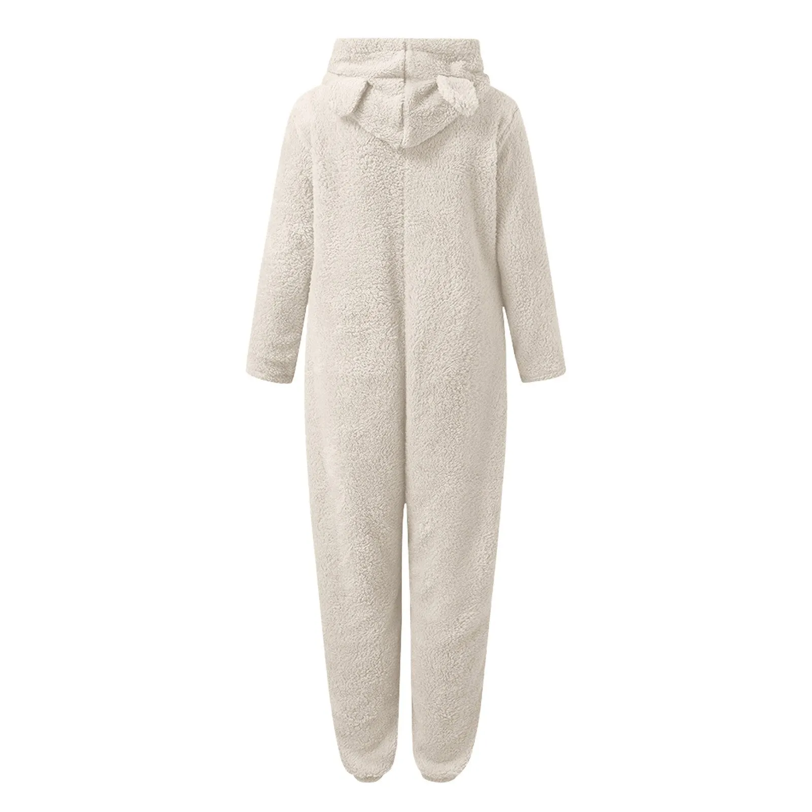 Women's Long Sleeve Hooded Jumpsuit Pajama Sleepwear