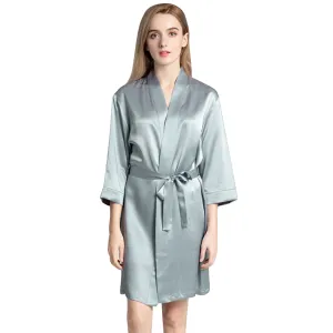 Women's Satin Wedding Bride Robe Sleepwear Bridesmaid Nightgown Dressing Gown