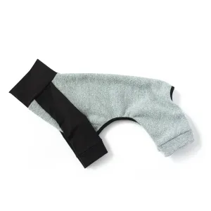 Woven Dog Onesie - Light Blue & Black