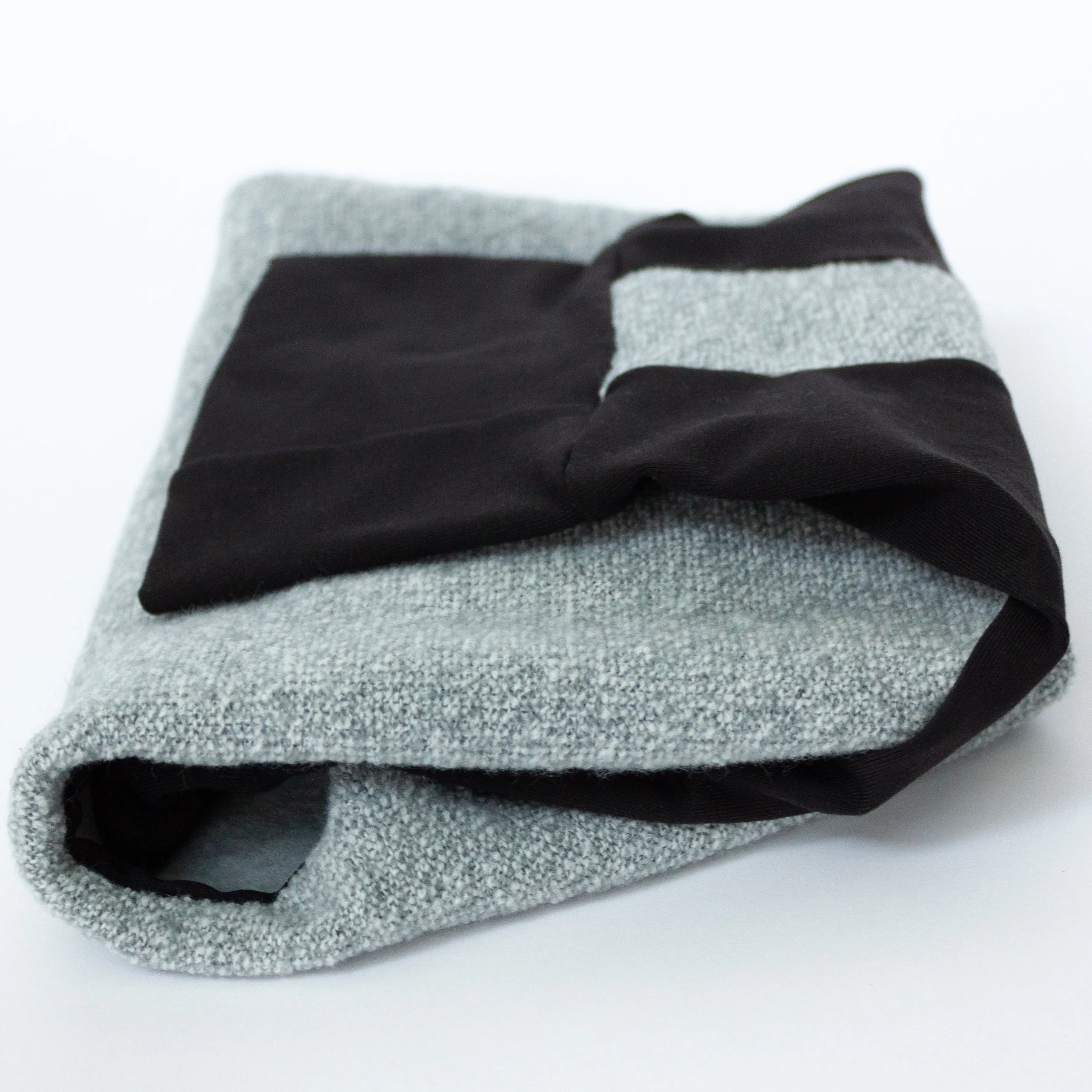 Woven Dog Onesie - Light Blue & Black