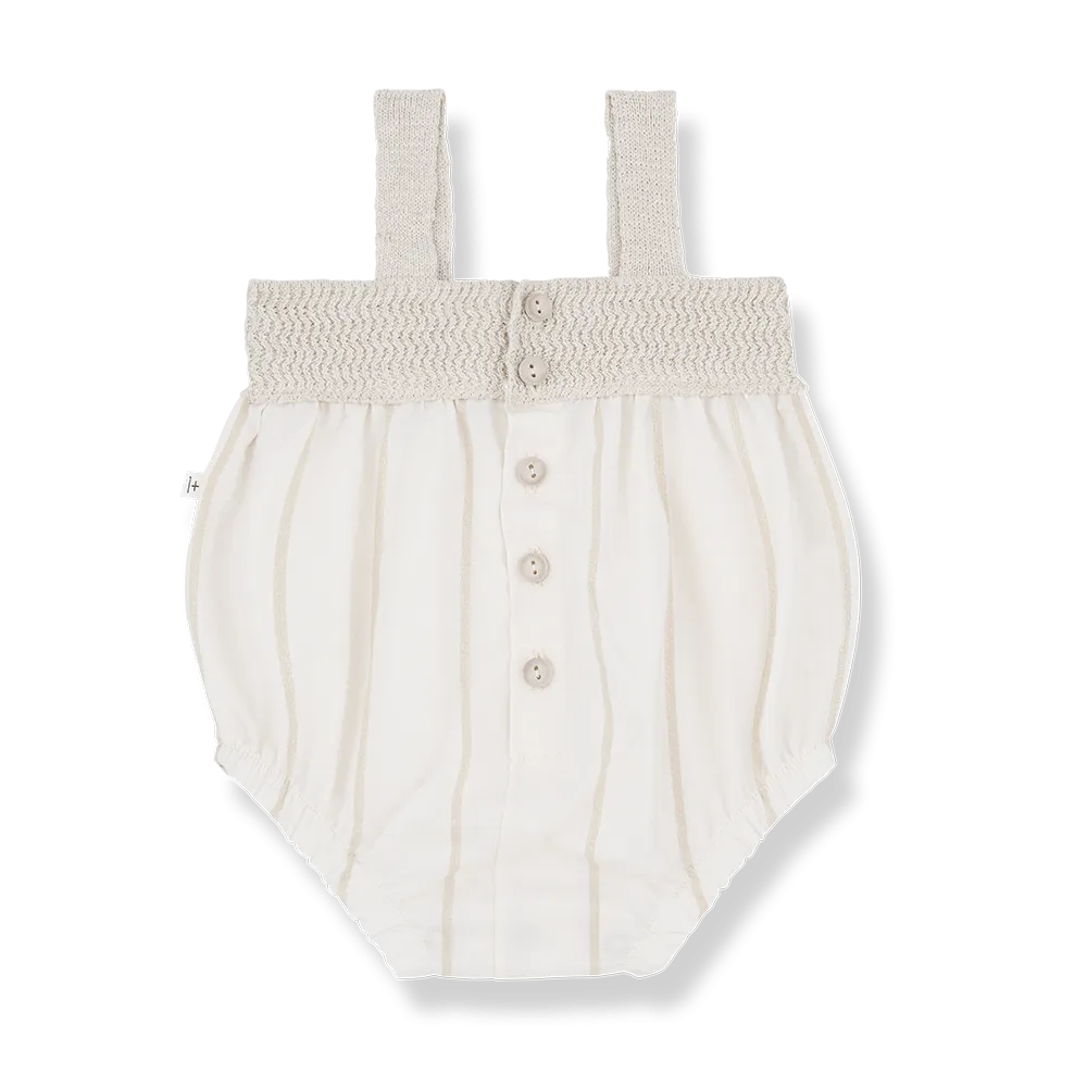 Zeus Striped Lurex Romper